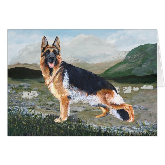 German Shepherd at Work (Voorkant Horizontaal)