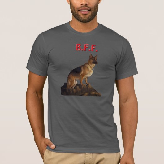 German Shepherd B.F.F. T-shirt (Voorkant)