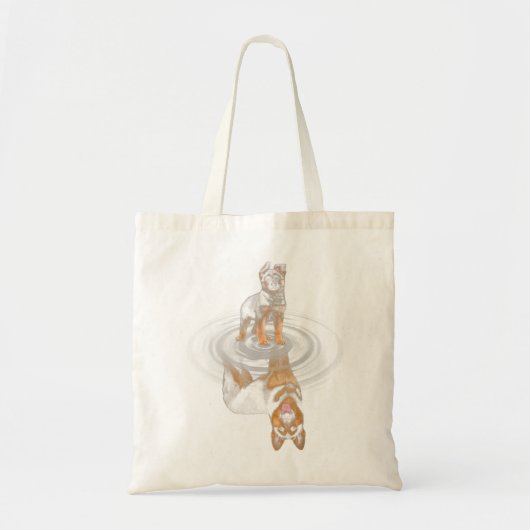 GERMAN SHEPHERD Baby Reflection Mirror GERMAN SHEP Tote Bag (Voorkant)