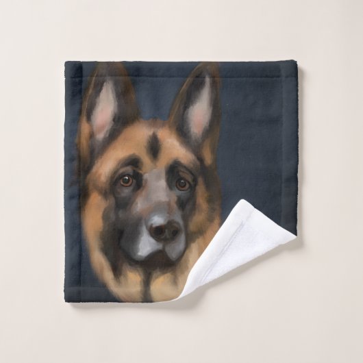 GERMAN SHEPHERD BAD HANDDOEK (Wasdoekje)