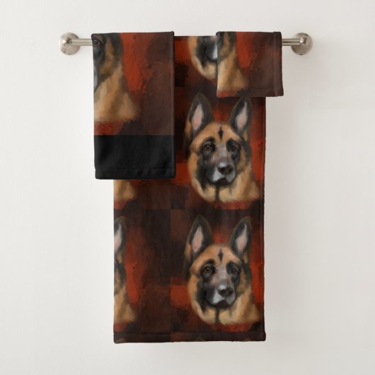 GERMAN SHEPHERD BAD HANDDOEK (Insitu)