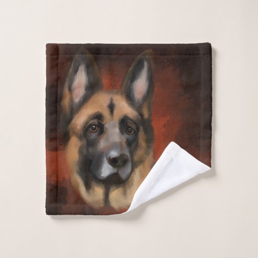 GERMAN SHEPHERD BAD HANDDOEK (Wasdoekje)