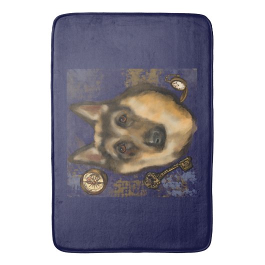 GERMAN SHEPHERD BADMAT (Voorkant Verticaal)