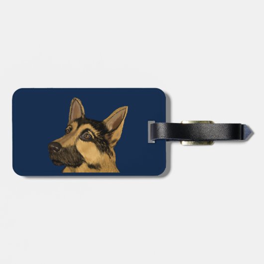 German Shepherd Bagagelabel (Achterkant horizontaal)