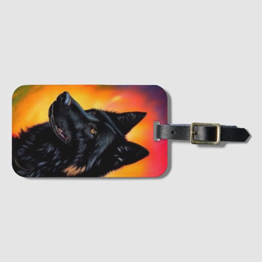 German Shepherd Bagagelabel (Voorkant (horizontaal))