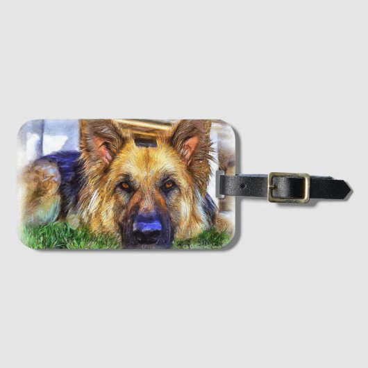 German Shepherd Bagagelabel (Voorkant (horizontaal))