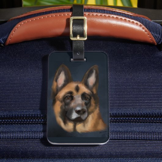GERMAN SHEPHERD BAGAGELABEL (Voorkant Insitu 2)