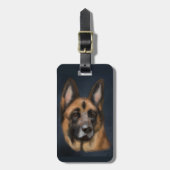 GERMAN SHEPHERD BAGAGELABEL (Voorkant verticaal)