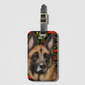 GERMAN SHEPHERD BAGAGELABEL (Voorkant (verticaal))