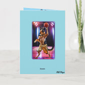 German Shepherd Basketball Kaart (Achterkant)