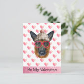 German Shepherd Be My Valentijn Dog Valentijnse Feestdagenkaart (Staand voorkant)