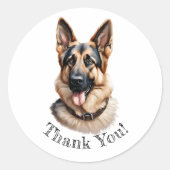 German Shepherd Bedankt! Stickers (Voorkant)