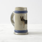 German Shepherd Beer Stein Bierpul (Voorkant links)