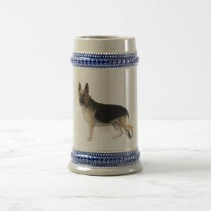 German Shepherd Beer Stein Bierpul