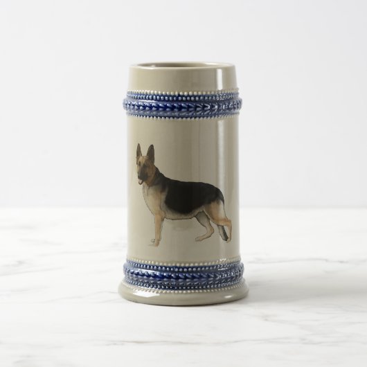 German Shepherd Beer Stein Bierpul (Center)