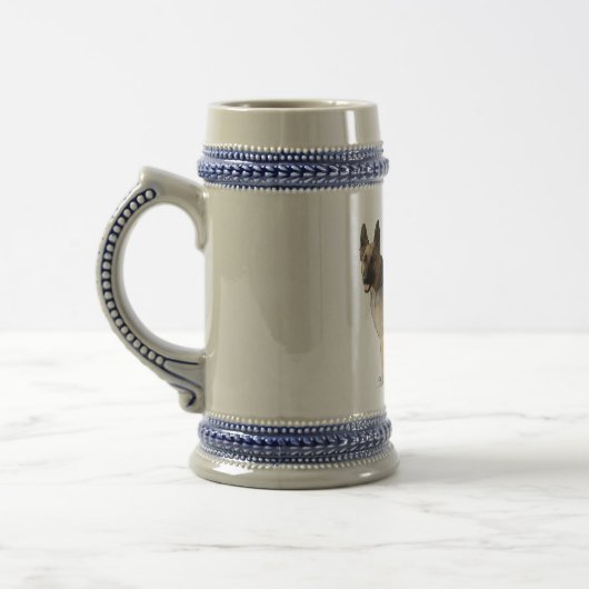 German Shepherd Beer Stein Bierpul (Links)