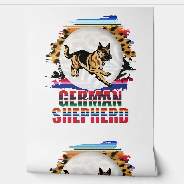 German Shepherd Behang (Afrollen)