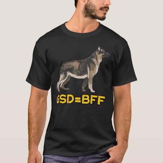 German Shepherd Best Friend Forever T-shirt (Voorkant)