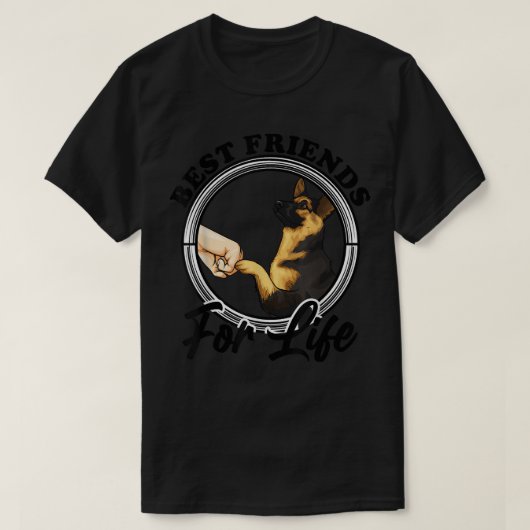 German Shepherd Best Friends Funny German Shepherd T-shirt (Design voorkant)