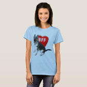 German Shepherd BFF T-shirt (Voorkant volledig)