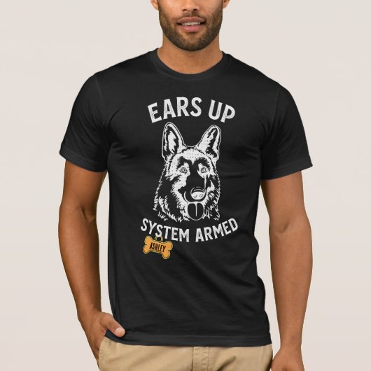 German Shepherd Big dog Armed T-shirt (Voorkant)