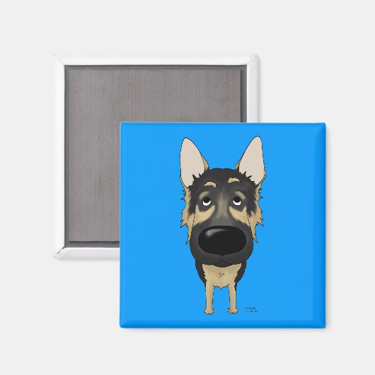 German Shepherd - Big Nose and Butt Magneet (Voorkant / Achterkant)