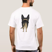 German Shepherd - Big Nose and Butt T-shirt (Achterkant)