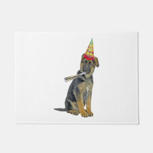 German Shepherd Birthday Deurmat