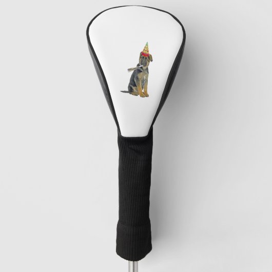 German Shepherd Birthday Golfheadcover (Voorkant)
