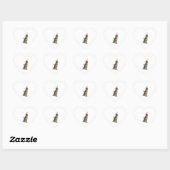 German Shepherd Birthday Hart Sticker (Vel)
