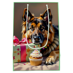 German Shepherd Birthday Medium Cadeauzakje