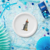 German Shepherd Birthday Papieren Bordje (Feest)