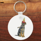 German Shepherd Birthday Sleutelhanger (Voorkant)