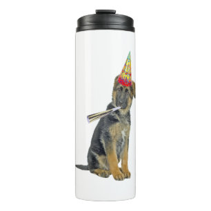 German Shepherd Birthday Thermosbeker