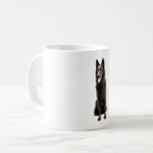 German Shepherd Black Dog Koffiemok (Voorkant links)