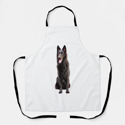 German Shepherd Black Dog Schort (Voorkant)