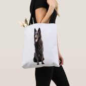 German Shepherd Black Dog Tote Bag (Dichtbij)