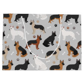 German Shepherd Bones and Paws Groot Cadeauzakje (Achterkant)