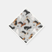 German Shepherd Botten and Paws Napkins Servet (Hoek)
