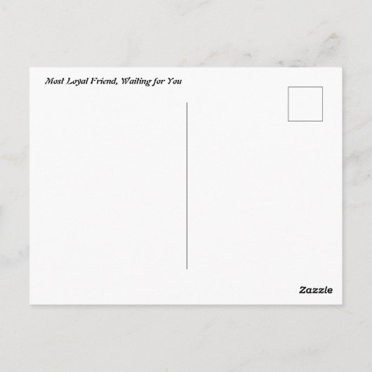 German Shepherd Briefkaart (Achterkant)