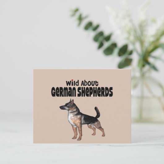 German Shepherd Briefkaart (Staand voorkant)