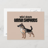 German Shepherd Briefkaart (Voorkant / Achterkant)