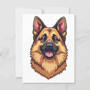 German Shepherd Briefkaart