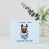 GERMAN SHEPHERD BRIEFKAART (Staand voorkant)