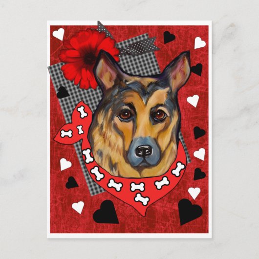 GERMAN SHEPHERD BRIEFKAART (Voorkant)