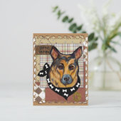 GERMAN SHEPHERD BRIEFKAART (Staand voorkant)