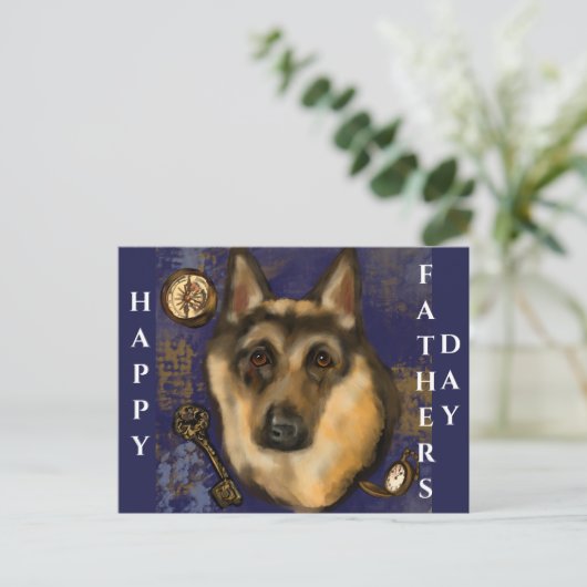 GERMAN SHEPHERD BRIEFKAART (Staand voorkant)