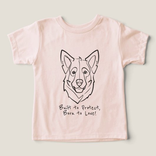 German Shepherd, Built to Protect, Born to Love! (Design voorkant)