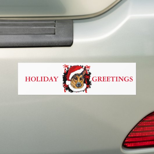 GERMAN SHEPHERD BUMPERSTICKER (Op auto)