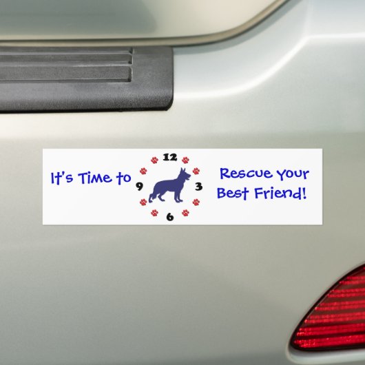 German Shepherd Bumpersticker (Op auto)